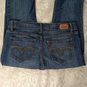 Levi's Jeans Womens 9 L/C Denim Too Superflow 524™ Skinny Stretch Darkwash